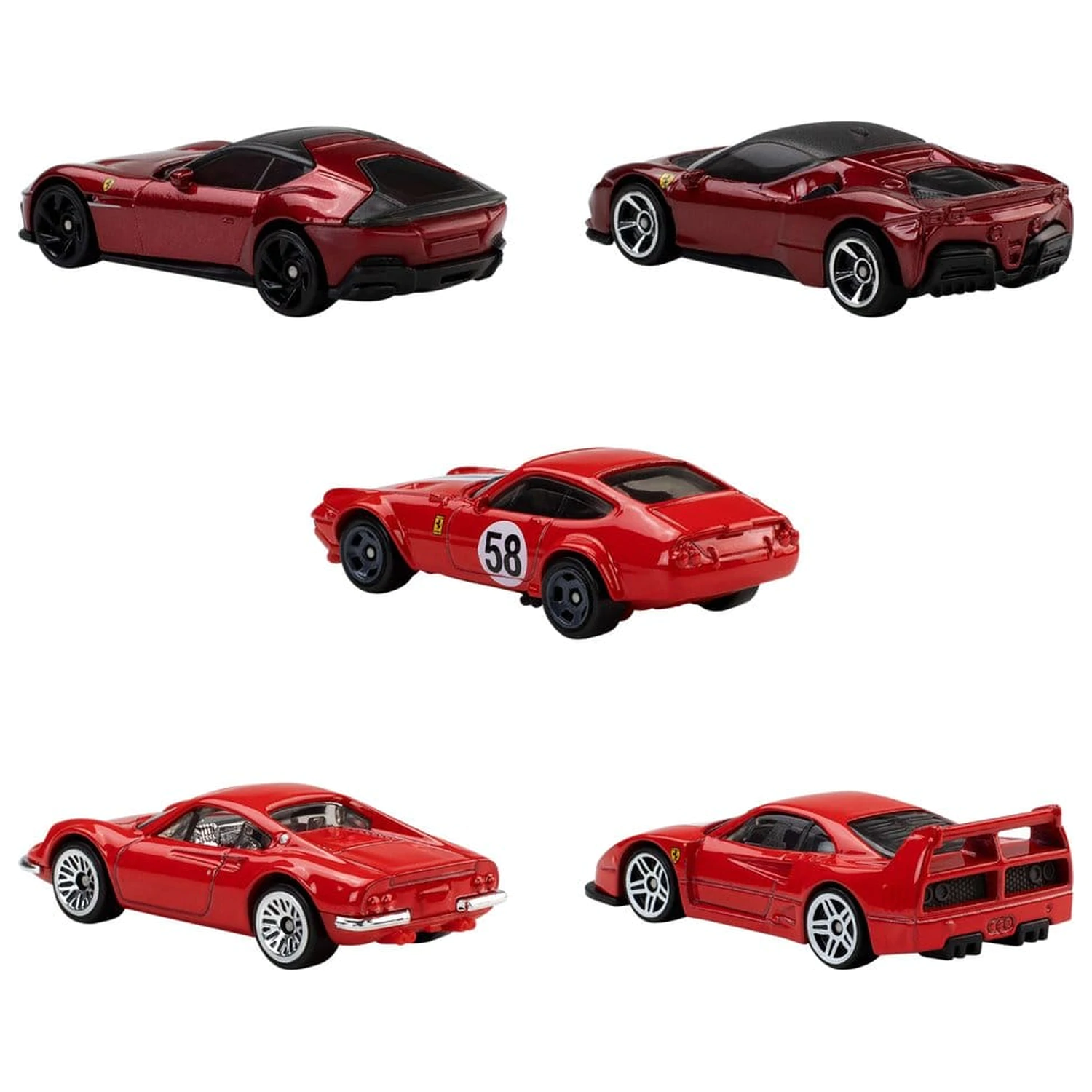 Ferrari Hot Wheels Die-Cast 5 db-os jármű csomag 1/64 termékfotó