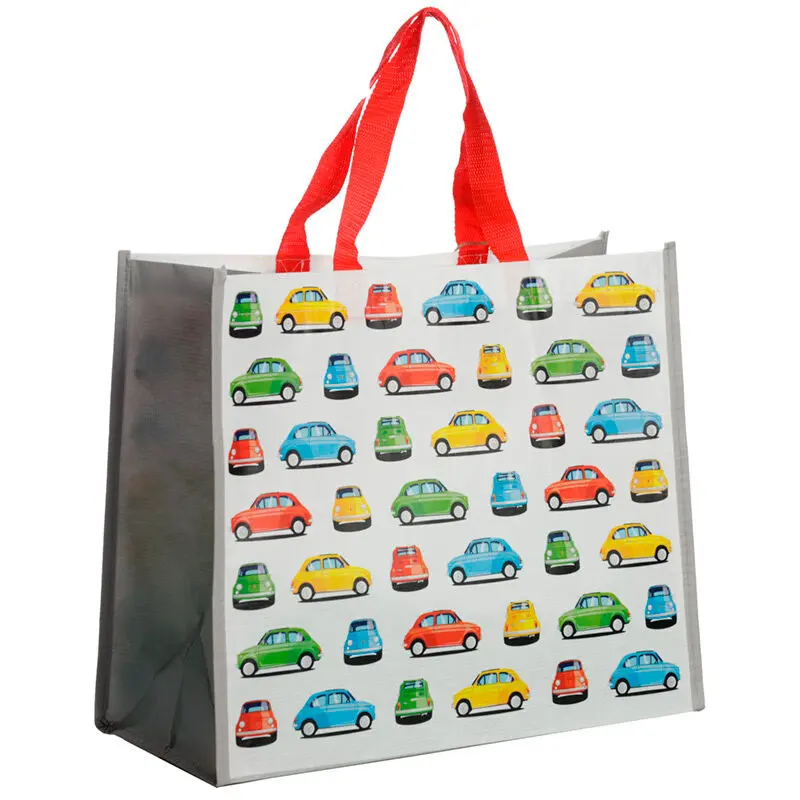 Fiat 500 Retro Car bevásárlótáska termékfotó