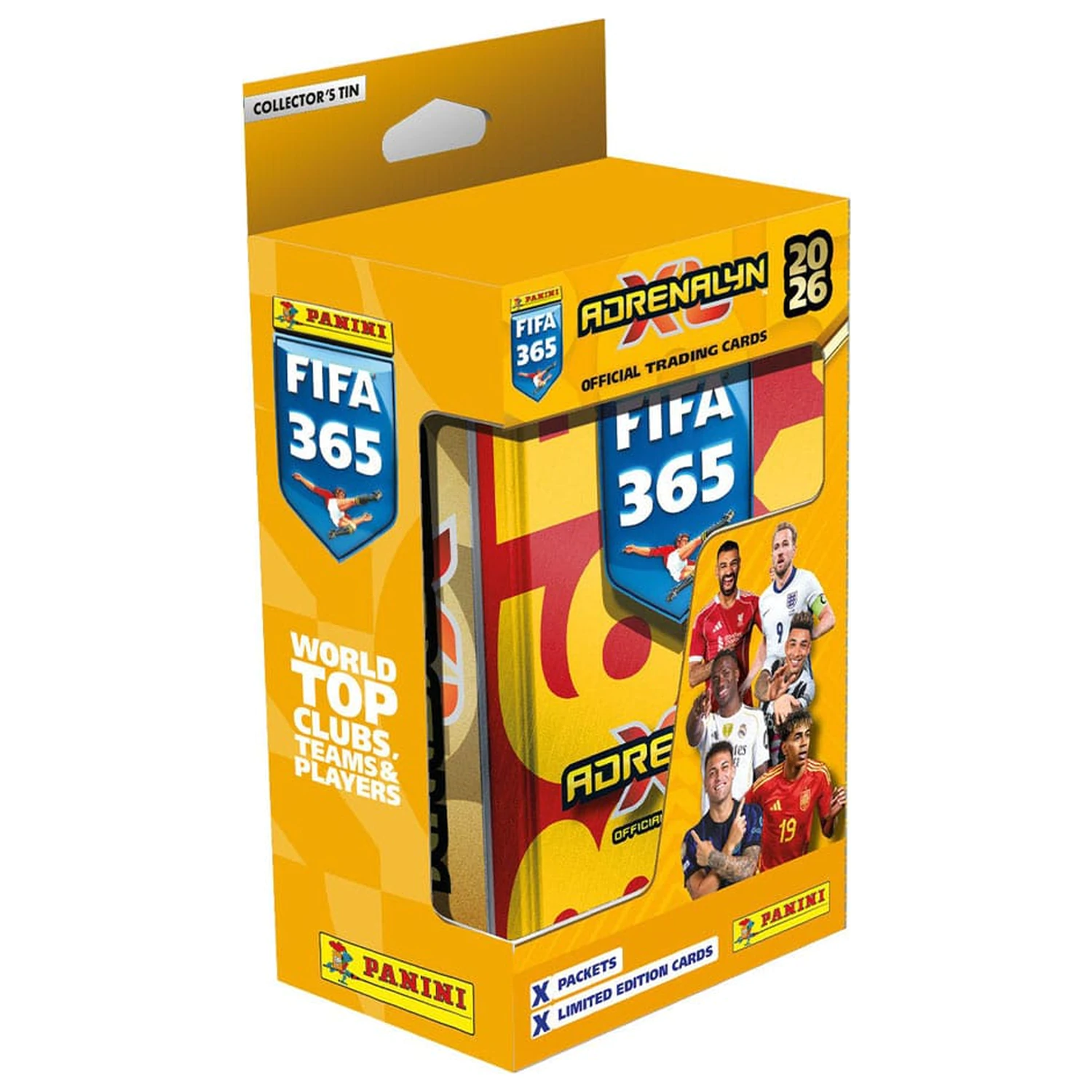 FIFA 365 Adrenalyn XL 2026 Trading Cards kártya csomag fém dobozban termékfotó