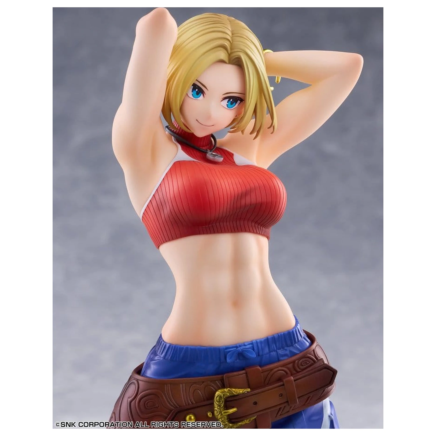 Fighting Girls Collection The King of Fighters XV 1/7 Blue Mary AmiAmi PVC figura Limitált kiadás 26 cm termékfotó