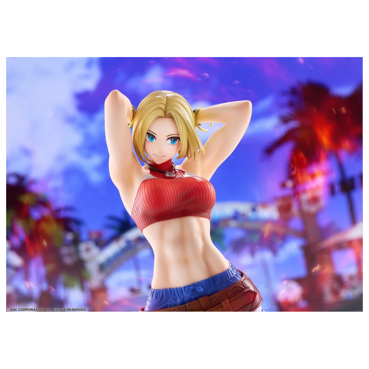 Fighting Girls Collection The King of Fighters XV 1/7 Blue Mary AmiAmi PVC figura Limitált kiadás 26 cm termékfotó