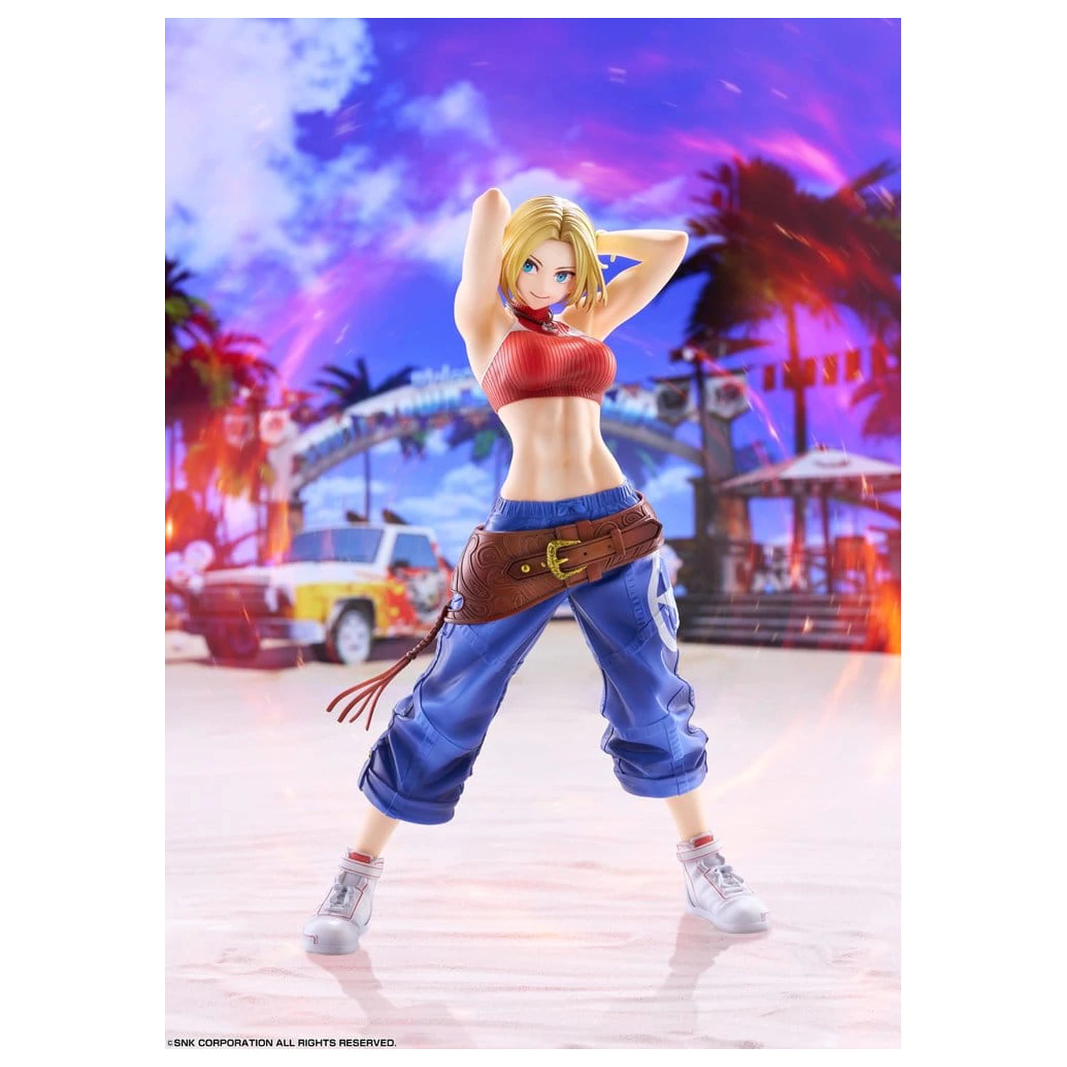 Fighting Girls Collection The King of Fighters XV 1/7 Blue Mary AmiAmi PVC figura Limitált kiadás 26 cm termékfotó