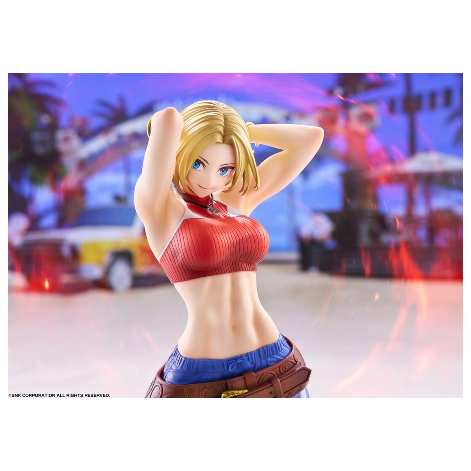 Fighting Girls Collection The King of Fighters XV 1/7 Blue Mary AmiAmi PVC figura Limitált kiadás 26 cm termékfotó