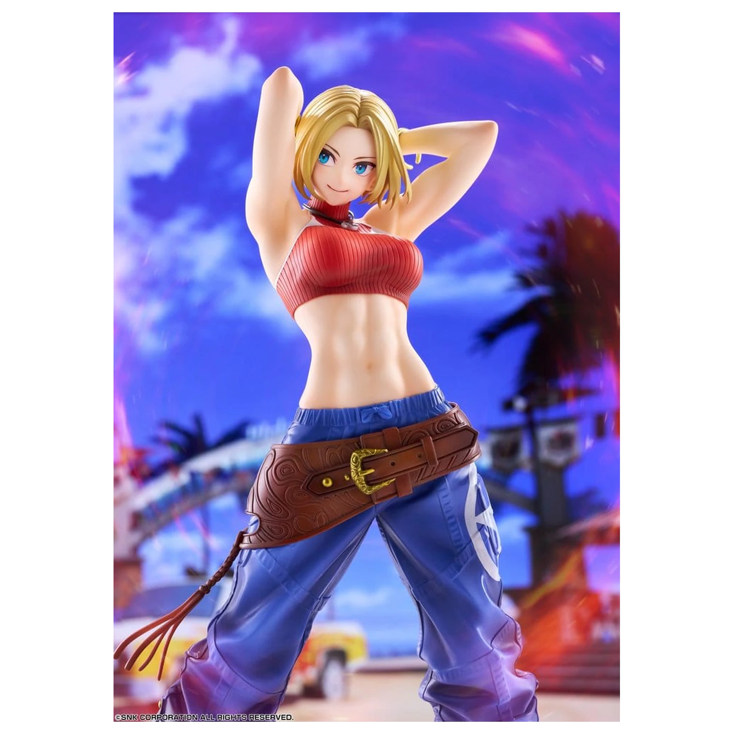 Fighting Girls Collection The King of Fighters XV 1/7 Blue Mary AmiAmi PVC figura Limitált kiadás 26 cm termékfotó
