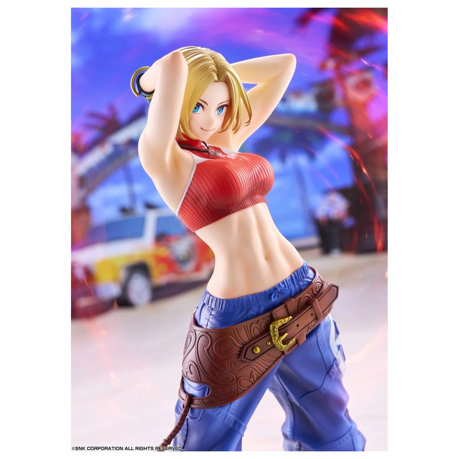 Fighting Girls Collection The King of Fighters XV 1/7 Blue Mary AmiAmi PVC figura Limitált kiadás 26 cm termékfotó