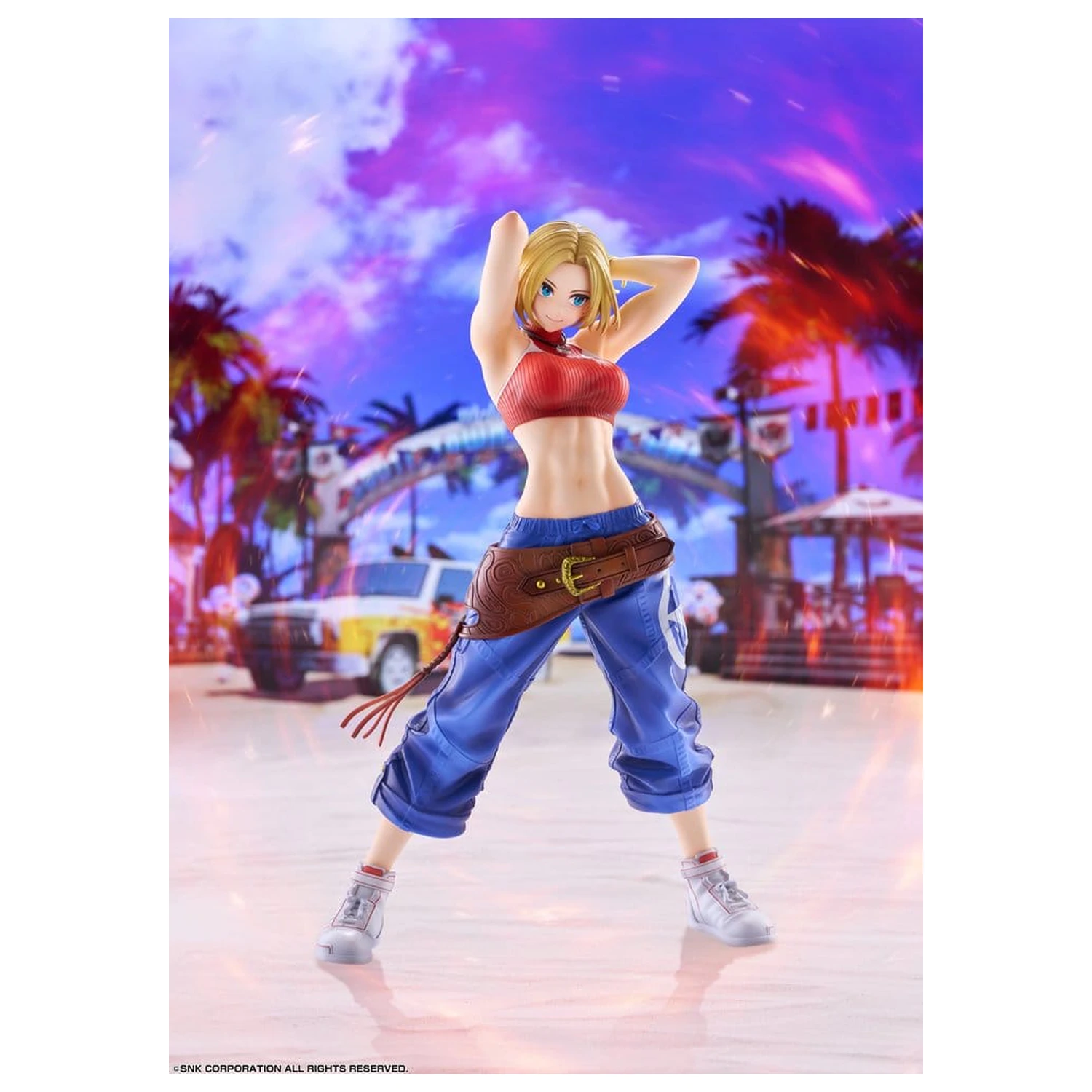 Fighting Girls Collection The King of Fighters XV 1/7 Blue Mary AmiAmi PVC figura Limitált kiadás 26 cm termékfotó