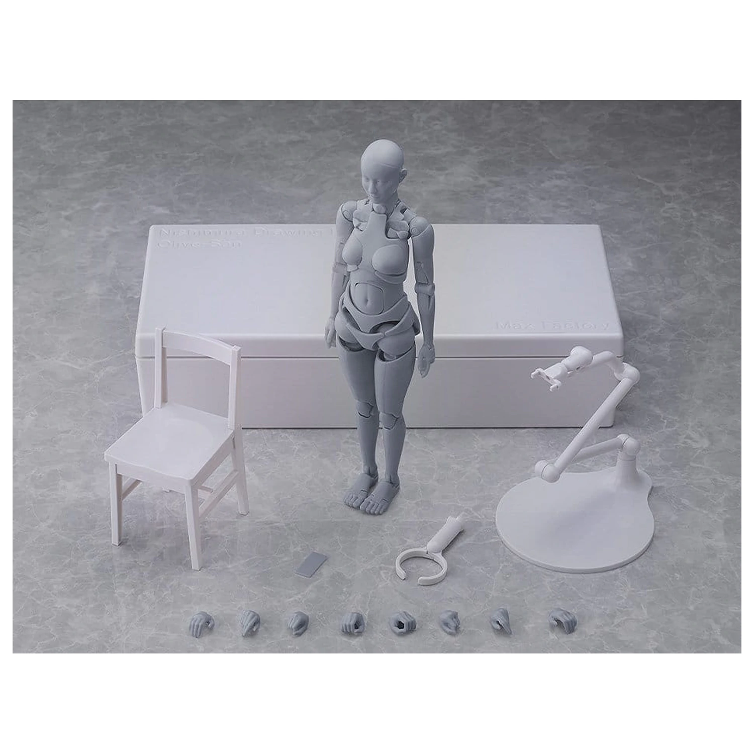 Figma akciófigura Nishimura Style Drawing Doll Olive Gray 21 cm    termékfotó