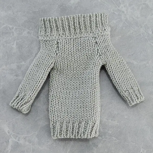 Figma Styles 1/12 Styles Off-the-Shoulder Sweater Dress (Gray) kiegészítő akciófigurákhoz termékfotó