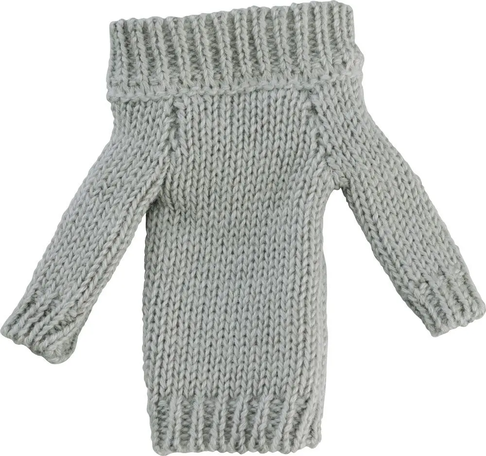 Figma Styles 1/12 Styles Off-the-Shoulder Sweater Dress (Gray) kiegészítő akciófigurákhoz termékfotó