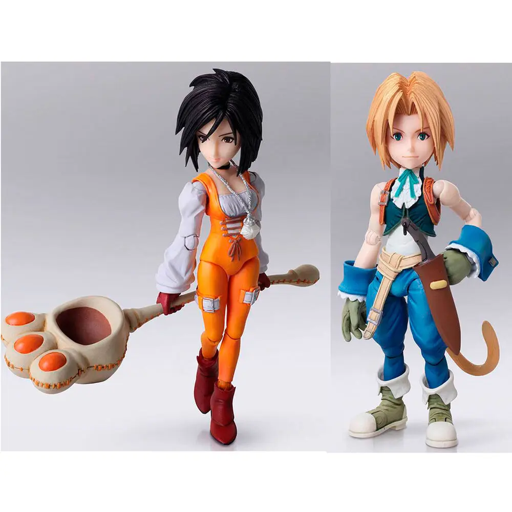 Final Fantasy IX Bring Arts Zidane Tribal and Garnet Til Alexandros XVII 2db-os figura csomag 12-17cm termékfotó