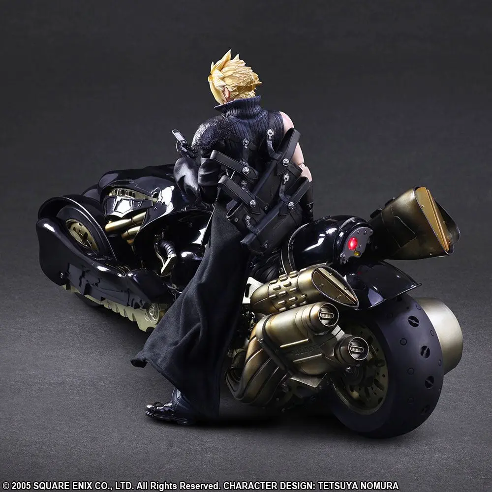 Final Fantasy VII Advent Children Play Arts Kai Cloud Strife &amp; Fenrir akciófigura 28 cm termékfotó