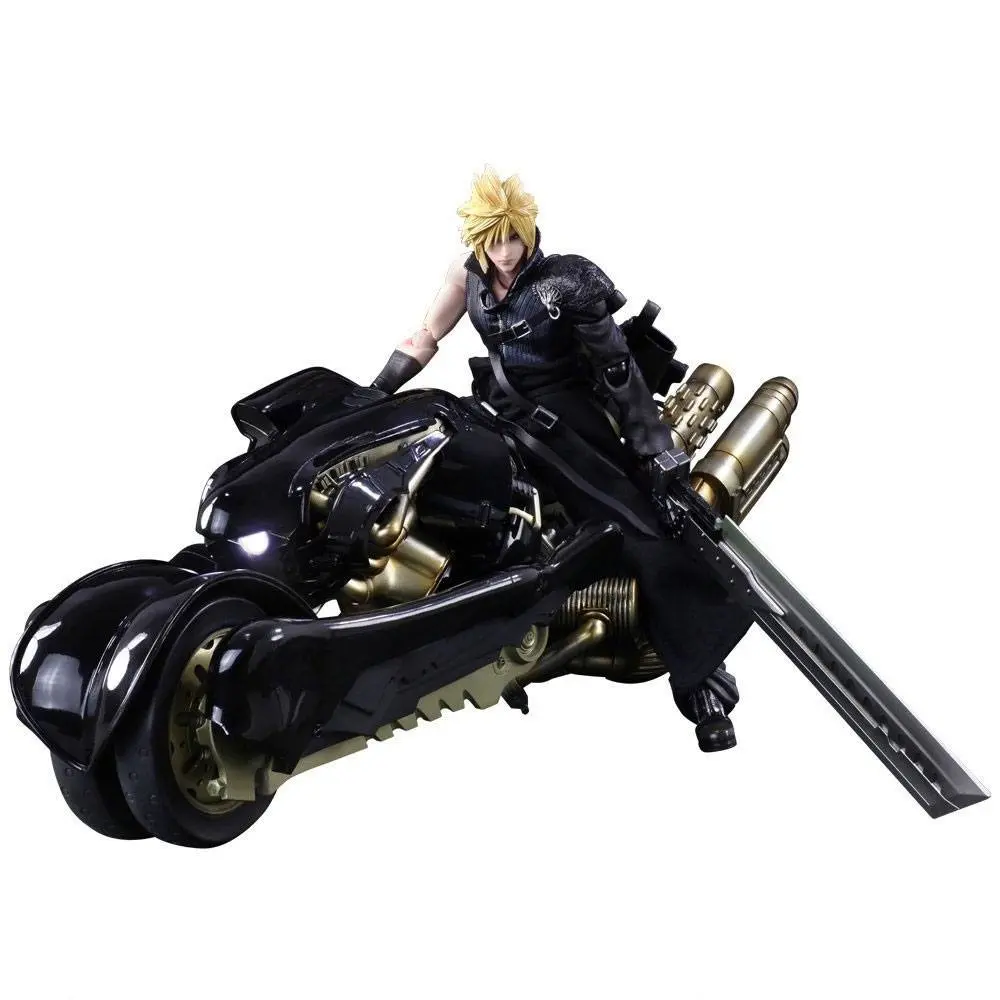 Final Fantasy VII Advent Children Play Arts Kai Cloud Strife &amp; Fenrir akciófigura 28 cm termékfotó