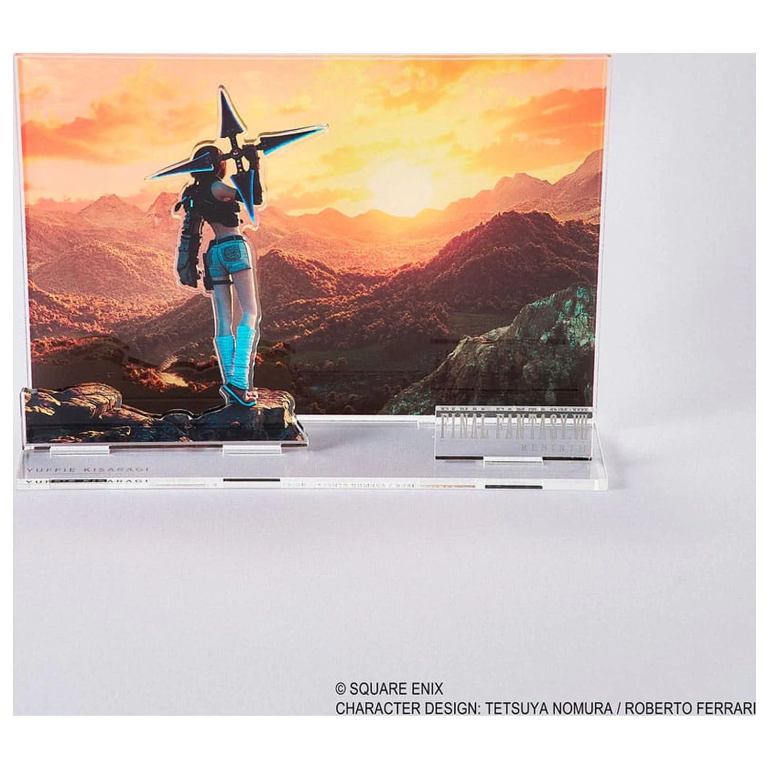 Final Fantasy VII Rebirth Akril Dioráma figura Yuffie Key Art   termékfotó