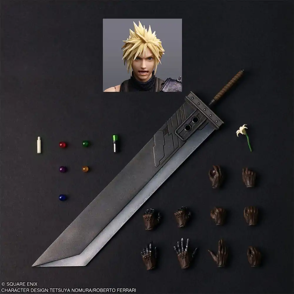 Final Fantasy VII Rebirth Play Arts Shin Cloud Strife akciófigura 27 cm  termékfotó