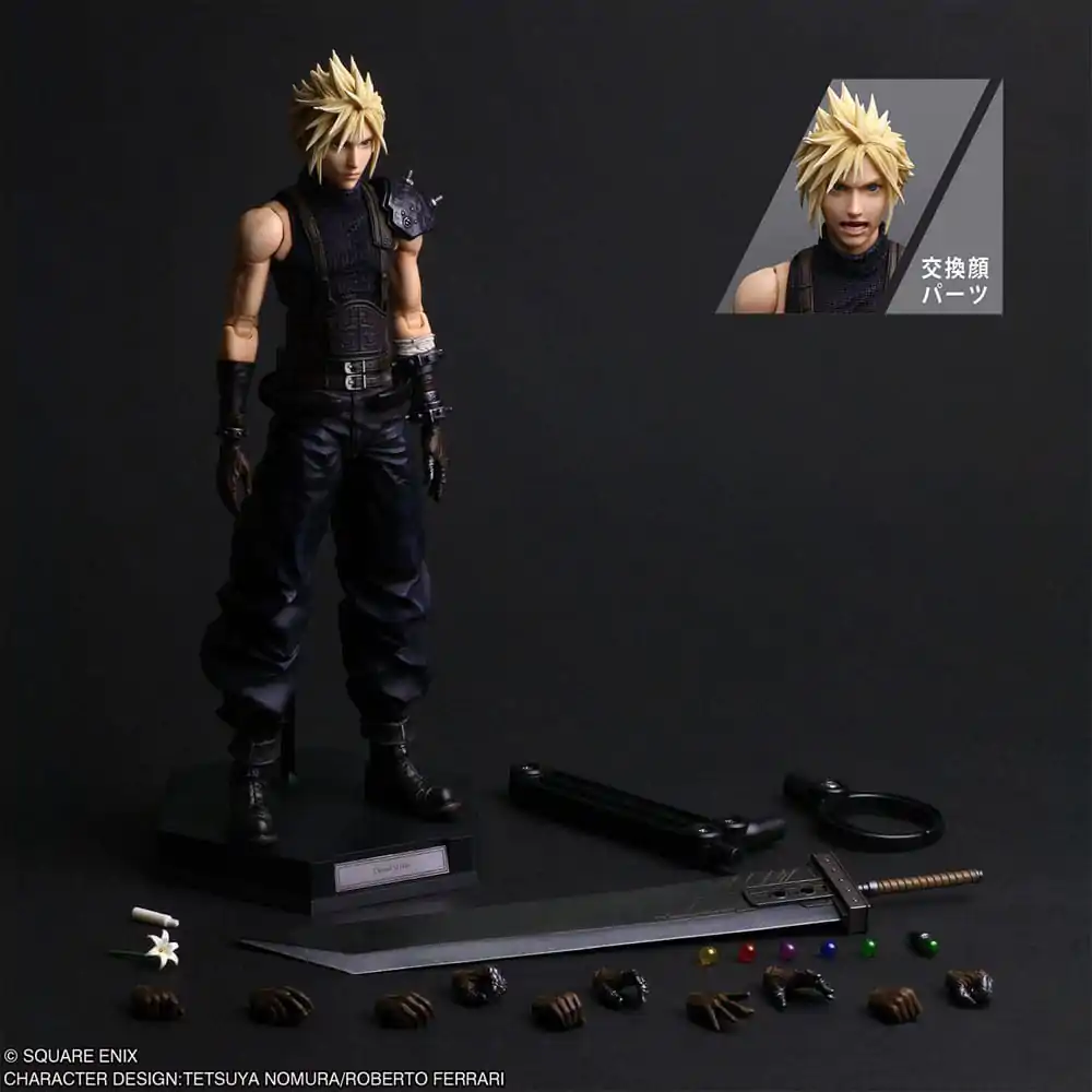 Final Fantasy VII Rebirth Play Arts Shin Cloud Strife akciófigura 27 cm  termékfotó