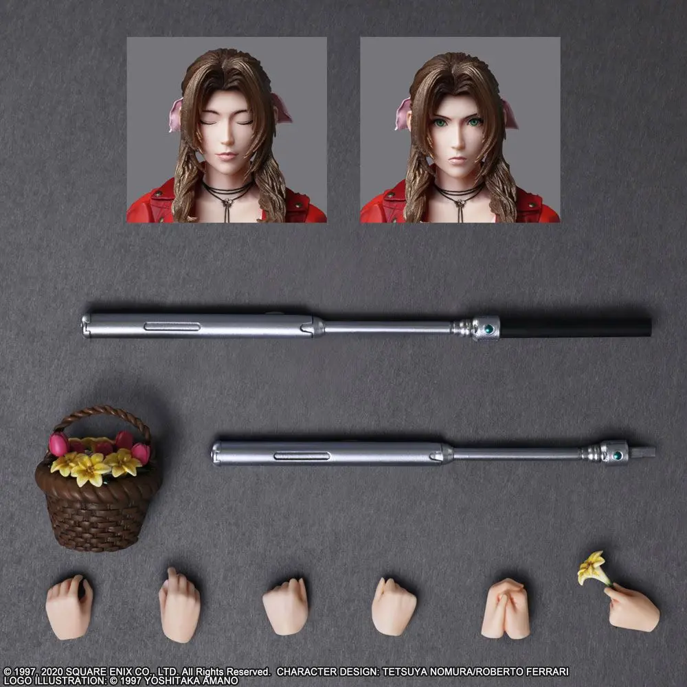 Final Fantasy VII Remake Play Arts Kai Aerith Gainsborough akciófigura 25 cm termékfotó