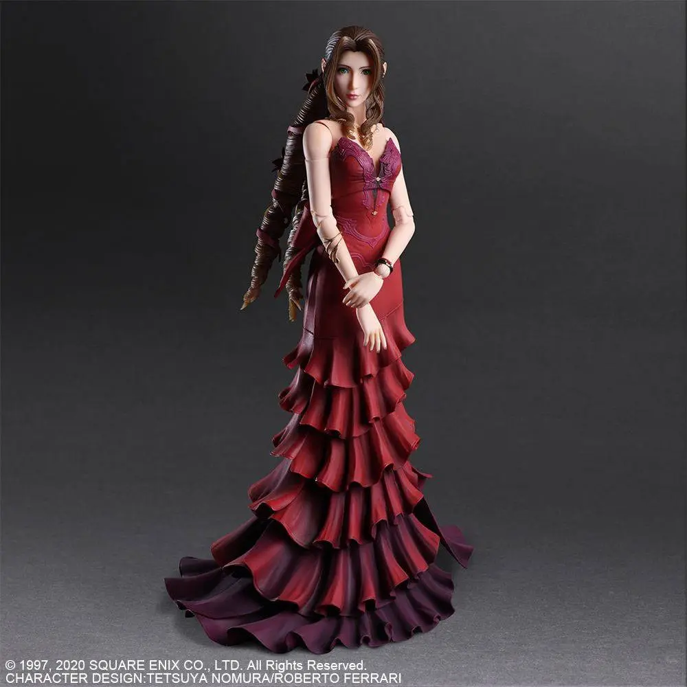 Final Fantasy VII Remake Play Arts Kai Aerith Gainsborough Dress Ver. akciófigura 25 cm termékfotó