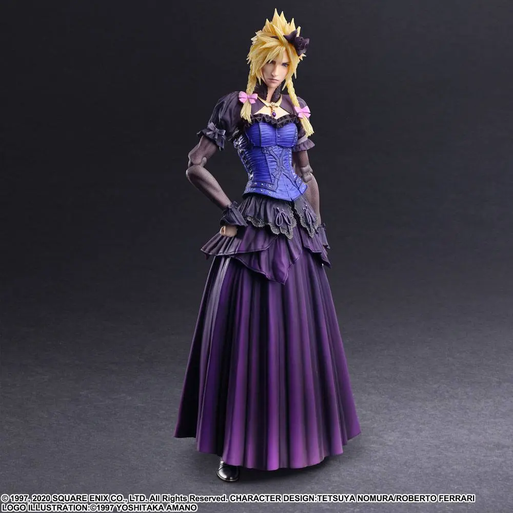 Final Fantasy VII Remake Play Arts Kai Cloud Strife Dress Ver. akciófigura 28 cm termékfotó