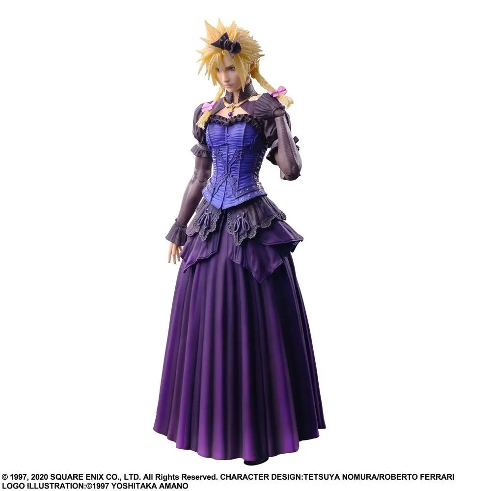 Final Fantasy VII Remake Play Arts Kai Cloud Strife Dress Ver. akciófigura 28 cm termékfotó