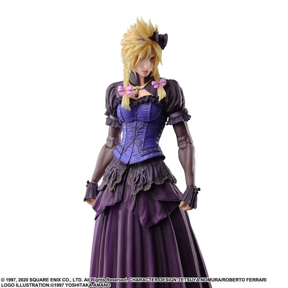 Final Fantasy VII Remake Play Arts Kai Cloud Strife Dress Ver. akciófigura 28 cm termékfotó