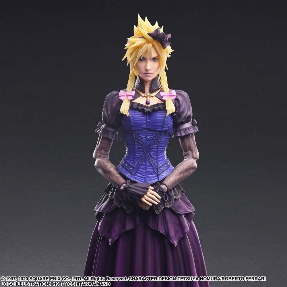 Final Fantasy VII Remake Play Arts Kai Cloud Strife Dress Ver. akciófigura 28 cm termékfotó