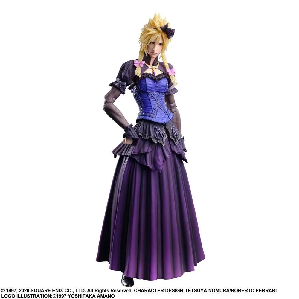 Final Fantasy VII Remake Play Arts Kai Cloud Strife Dress Ver. akciófigura 28 cm termékfotó