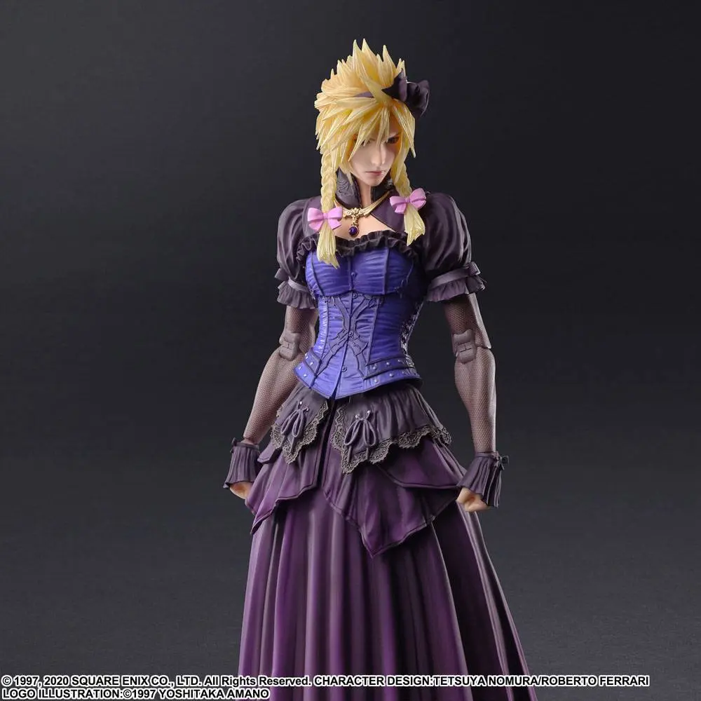 Final Fantasy VII Remake Play Arts Kai Cloud Strife Dress Ver. akciófigura 28 cm termékfotó