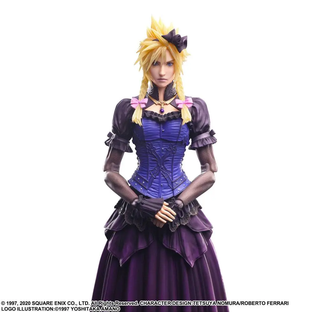 Final Fantasy VII Remake Play Arts Kai Cloud Strife Dress Ver. akciófigura 28 cm termékfotó