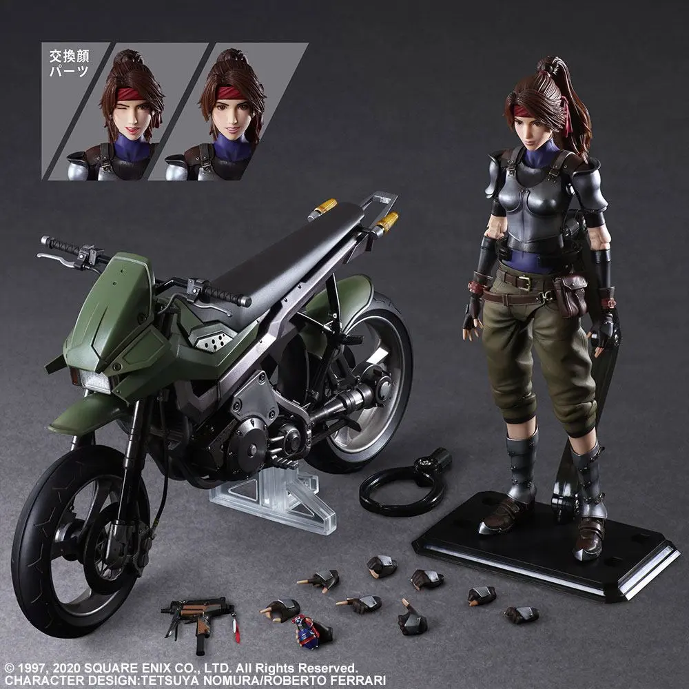 Final Fantasy VII Remake Play Arts Kai Jessie &amp; Bike akciófigura termékfotó