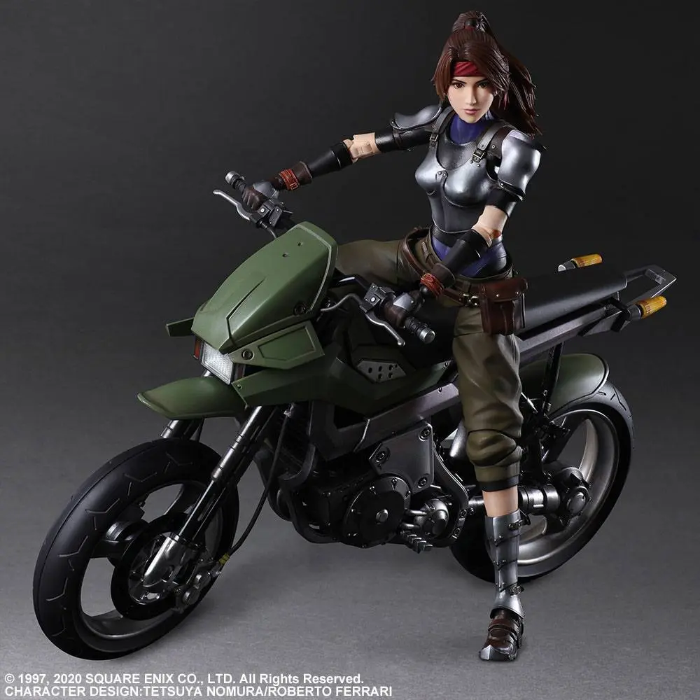 Final Fantasy VII Remake Play Arts Kai Jessie &amp; Bike akciófigura termékfotó