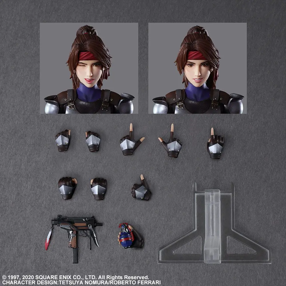 Final Fantasy VII Remake Play Arts Kai  Jessie, Cloud &amp; Bike akciófigura termékfotó