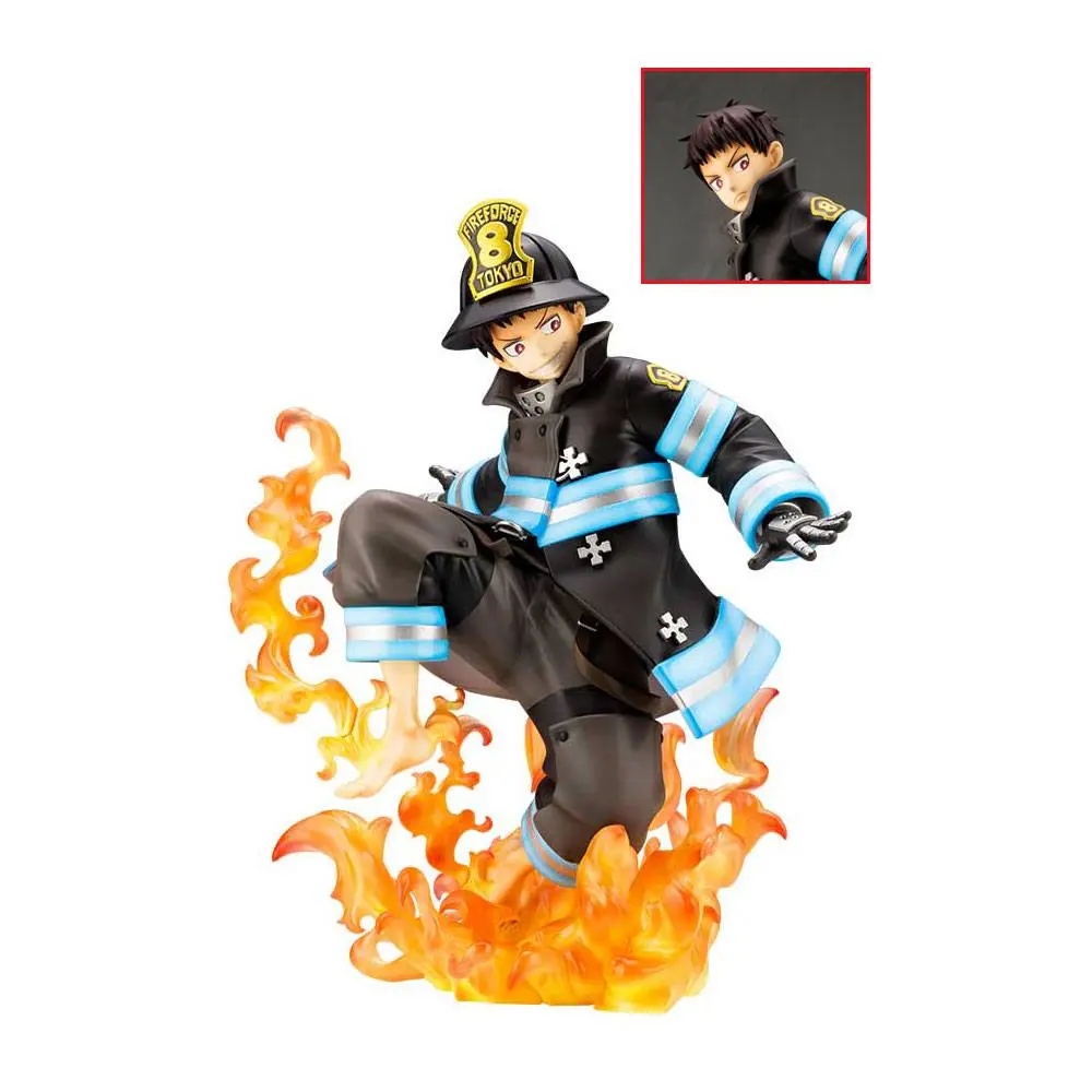 Fire Force ARTFXJ 1/8 Shinra Kusakabe Bonus Edition Sötétben világító szobor figura 21 cm termékfotó