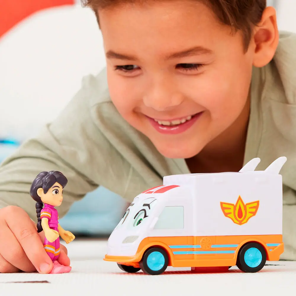 Firebuds Violet and Axl figura és jármű termékfotó