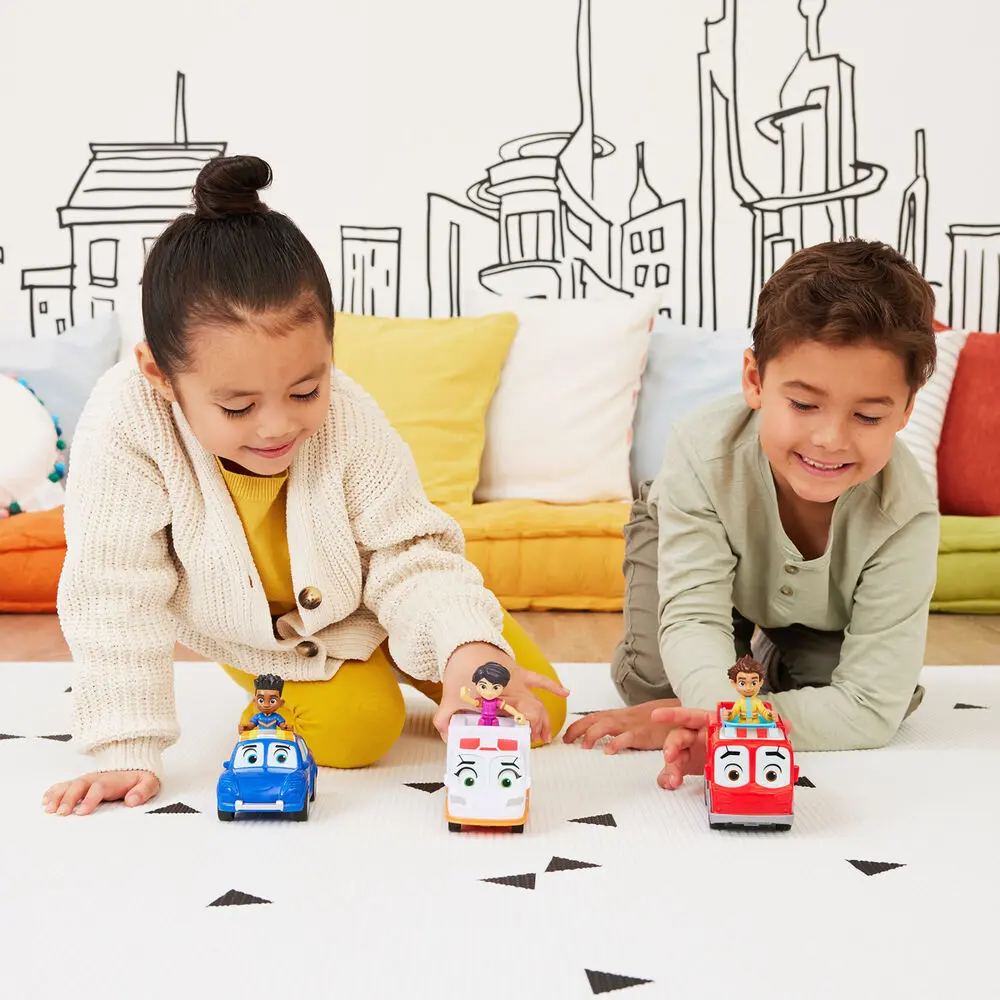 Firebuds Violet and Axl figura és jármű termékfotó