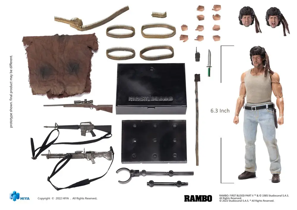 First Blood Exquisite Super Actionfigur 1/12 John Rambo 16 cm termékfotó