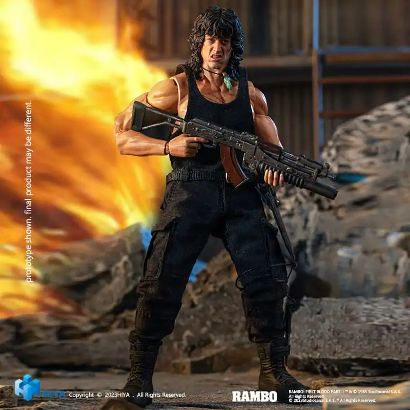 First Blood II Exquisite Super Series 1/12 First Blood III John Rambo akciófigura 16 cm termékfotó