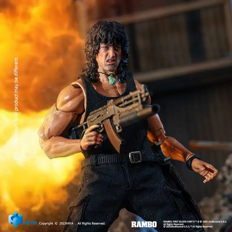 First Blood II Exquisite Super Series 1/12 First Blood III John Rambo akciófigura 16 cm termékfotó