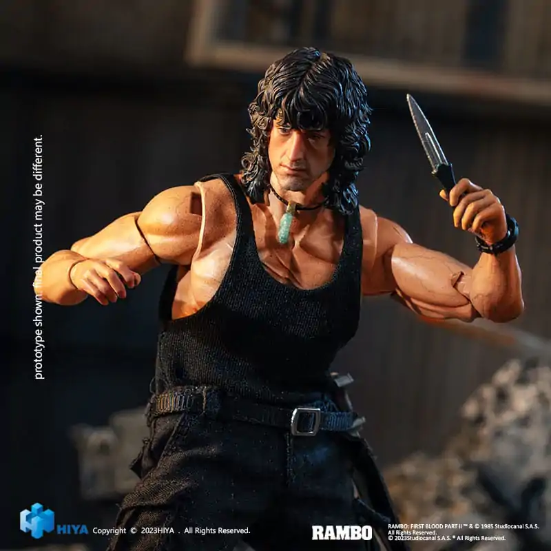First Blood II Exquisite Super Series 1/12 First Blood III John Rambo akciófigura 16 cm termékfotó