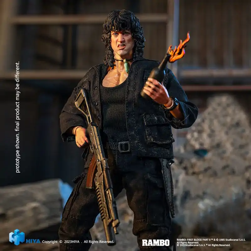 First Blood II Exquisite Super Series 1/12 First Blood III John Rambo akciófigura 16 cm termékfotó