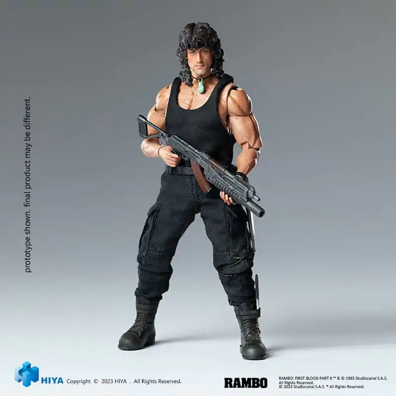 First Blood II Exquisite Super Series 1/12 First Blood III John Rambo akciófigura 16 cm termékfotó