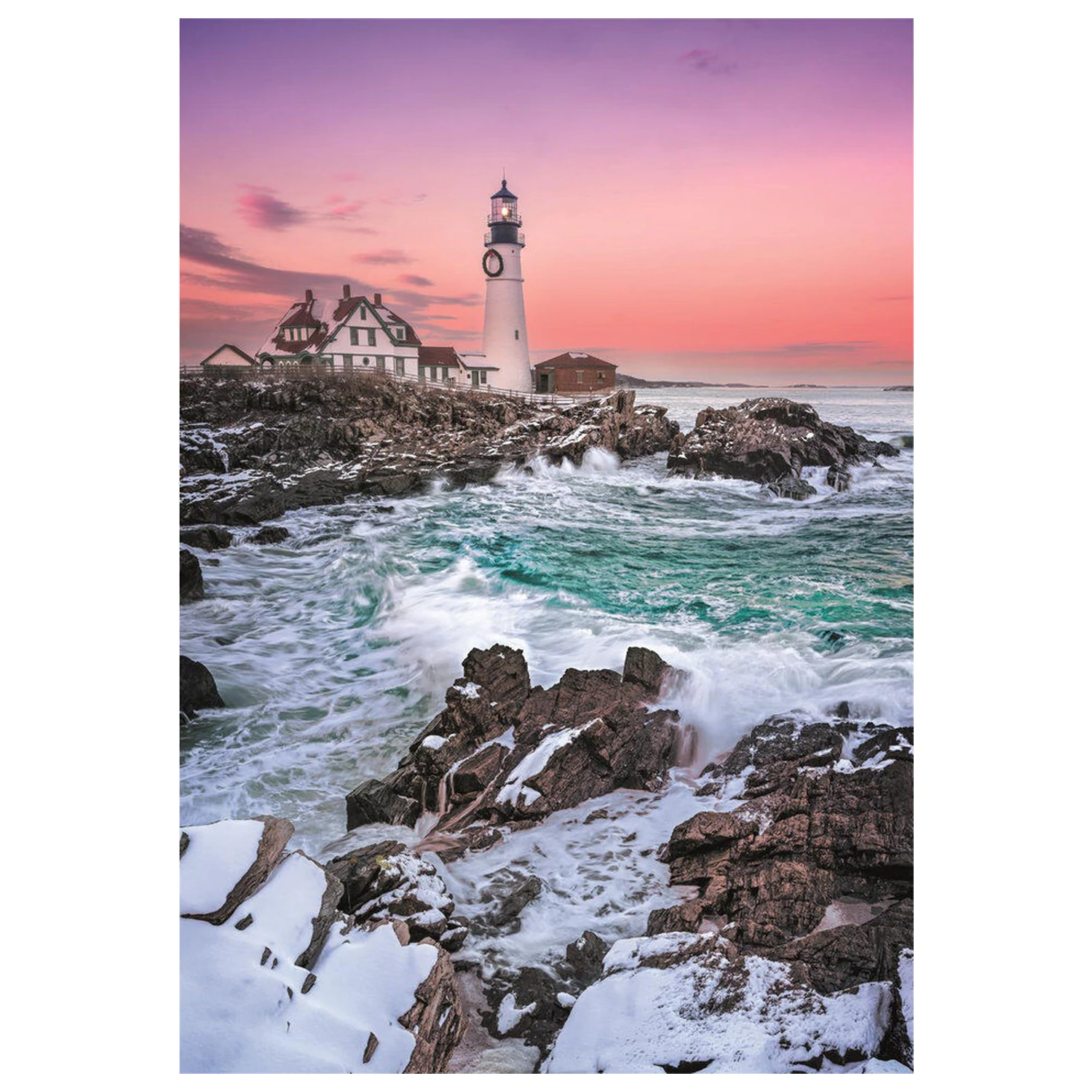 First Snow At Portland Head puzzle 1000db-os termékfotó