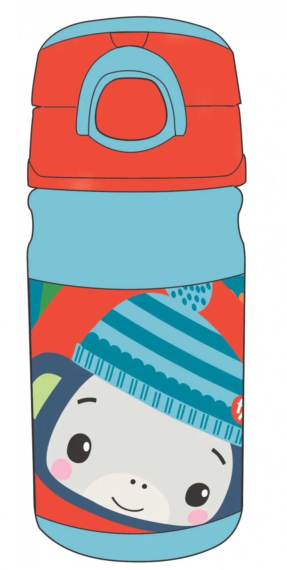 Fisher-Price műanyag kulacs akasztóval 350 ml termékfotó