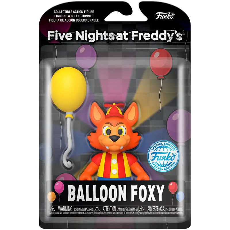 Five Night at Freddys Balloon Foxy Exkluzív akciófigura 12,5cm termékfotó