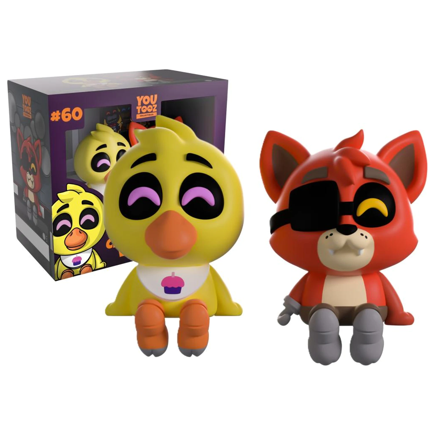 Five Nights at Freddy's Chica & Foxy Monitor Buddiez figurák 6cm termékfotó