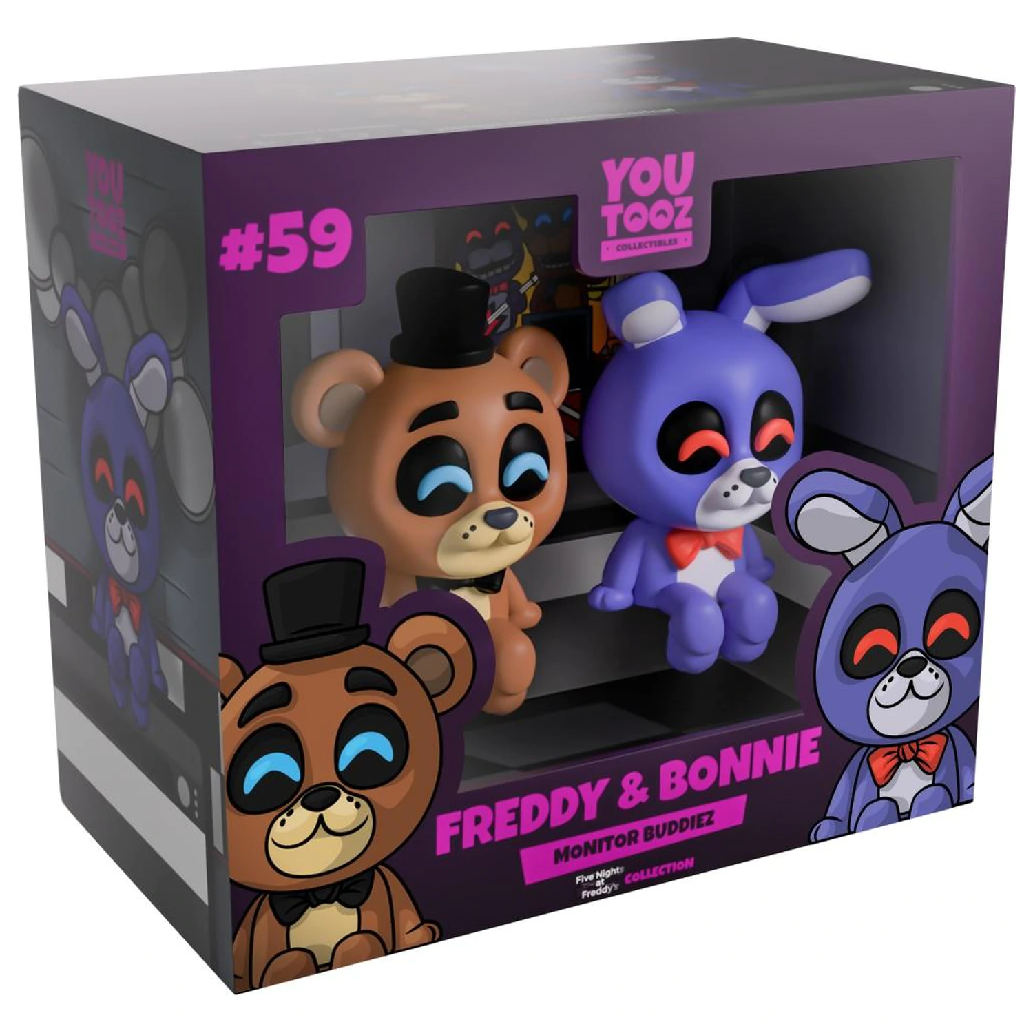 Five Nights at Freddy's Freddy & Bonnie Monitor Buddiez figurák 6cm termékfotó