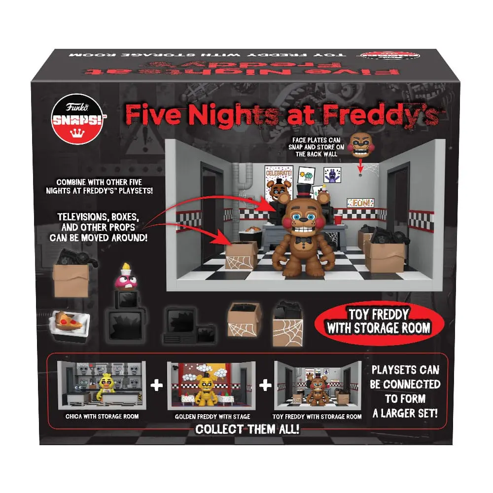 Five Nights at Freddy's Snap Freddy's Room játékkészlet és akciófigura 9 cm termékfotó