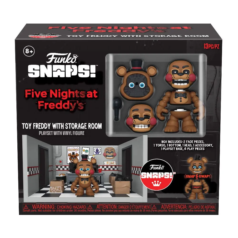 Five Nights at Freddy's Snap Freddy's Room játékkészlet és akciófigura 9 cm termékfotó