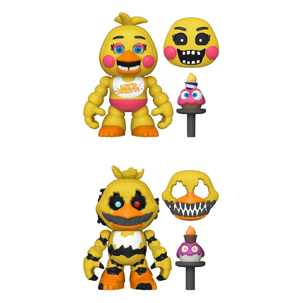 Five Nights at Freddy's Snap Actionfiguren Nightmare Chica & Toy Chica 9 cm termékfotó