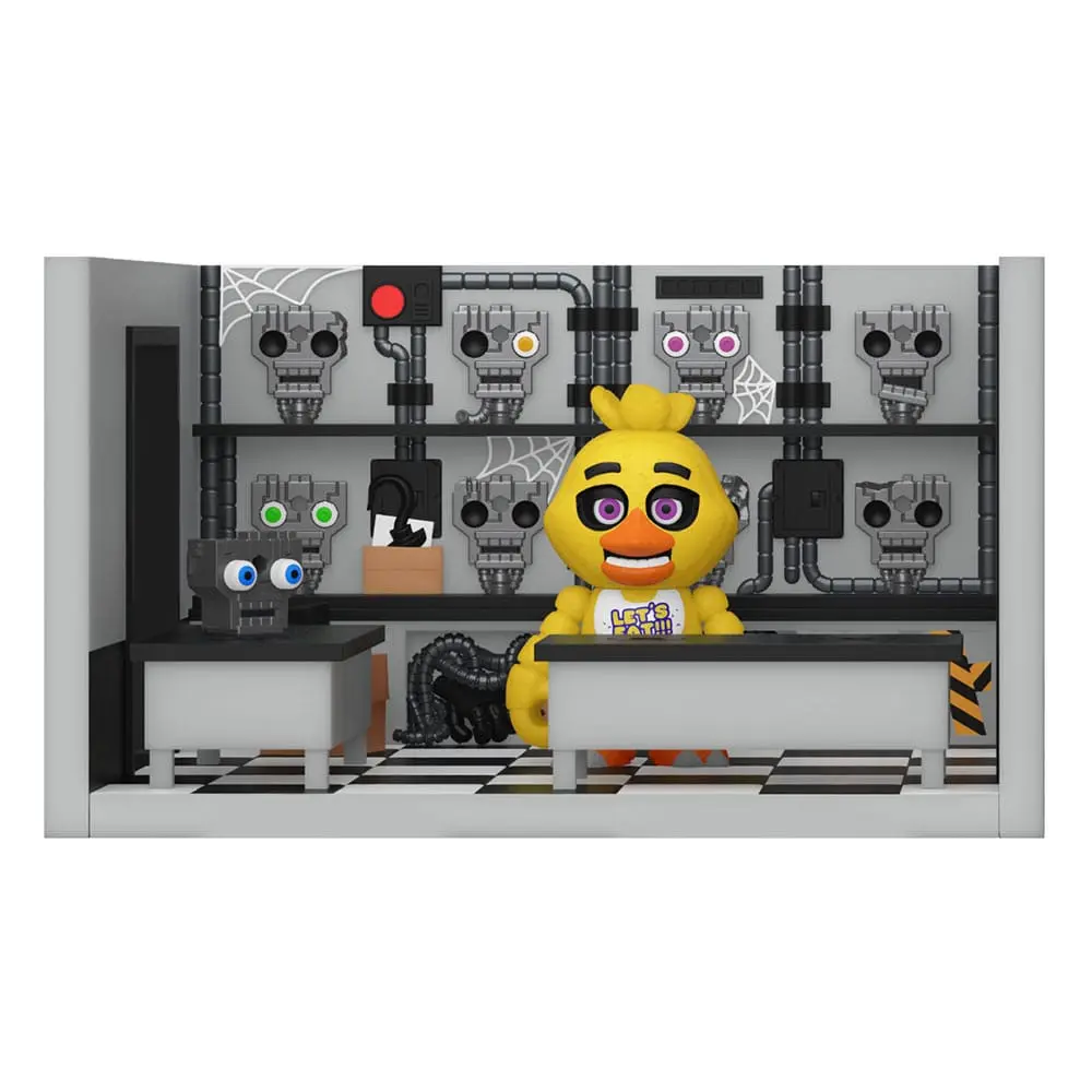 Five Nights at Freddy's Snap Storage Rm w/Chica játékkészlet és akciófigura 9 cm termékfotó