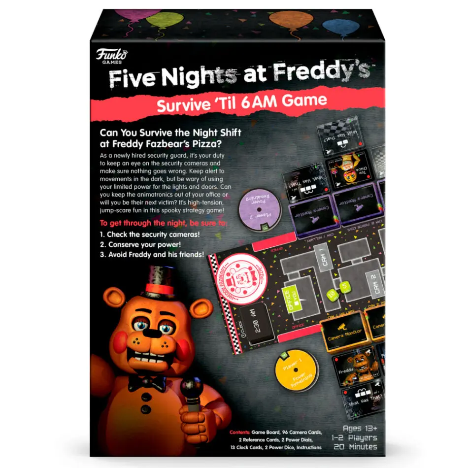 Five Nights at Freddy's Survive 'Til 6AM Game játék angol nyelvű társasjáték termékfotó